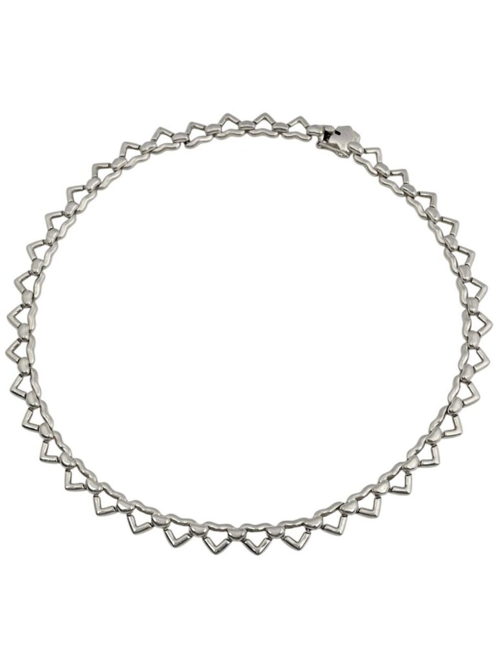 Tiffany & Co Necklace Heart Link 925 Sterling Silver